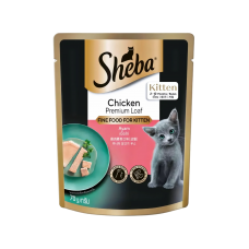 Sheba Pouch for Kitten Chicken Premium Loaf 70g Sheba Pouch for Kitten Chicken Premium Loaf 70g, 101074198, cat Wet Food, Sheba, cat Food, catsmart, Food, Wet Food